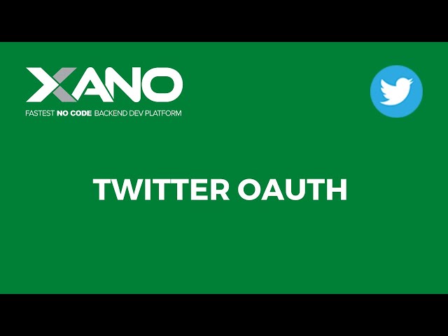 Twitter OAuth