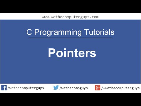 C Programming Language Tutorial -Lect  21 Pointers