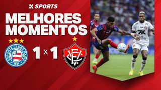 BAHIA 1 X 1 VITÓRIA  -  MELHORES MOMENTOS - CAMPEONATO BRASILEIRO