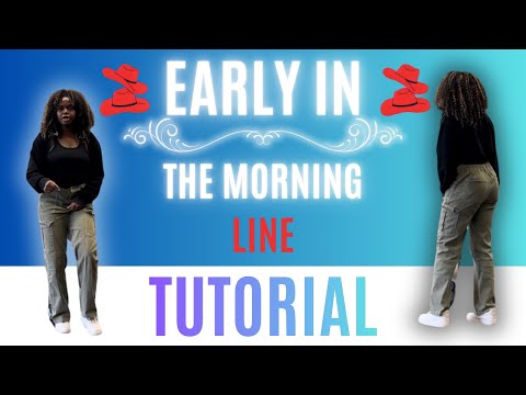 Early In The Morning* EASY LINE DANCE TUTORIAL (beginner friendly) 
