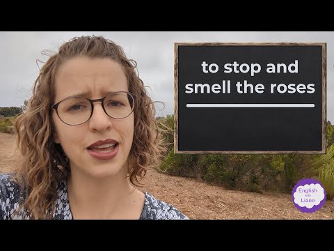 Idiom - to stop and smell the roses
