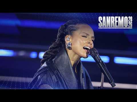 Sanremo 2026 - Alicia Keys canta "Empire State of Mind"