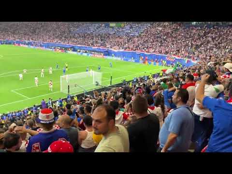 Crazy Italy Fan Reactions To Last Minute Goal vs Croatia