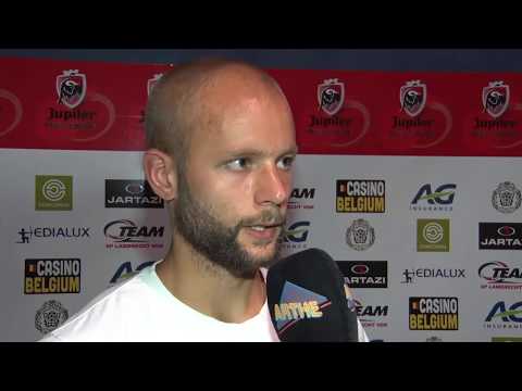 Interview na KSC Lokeren - KAS Eupen met Robin Söder