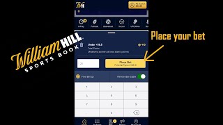 How to place a bet on William Hill Sports Book App | 2021