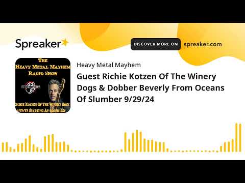 Guest Richie Kotzen Of The Winery Dogs & Dobber Beverly From Oceans Of Slumber 9/29/24