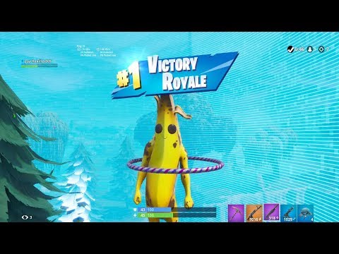 FORTNITE First Win with "PEELY" BANANA SKIN (“BANANA” OUTFIT Showcase) | SEASON 8 BATTLE PASS Video