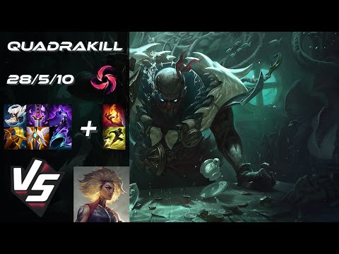 SUPPORT Pyke vs Rell [QUADRAKILL] - EU Grandmaster Patch 25.19