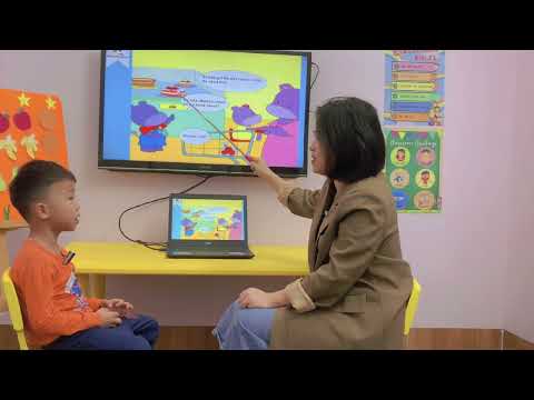 Kinder 1A3 - teste chuyện George vai às compras - Ben Đăng Khoa