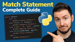Download the video "MASTER the Match Statement in Python | Python 3.10 Switch Case Complete Guide"