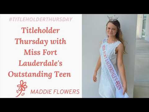 Madison Flowers gets interviewed by Ellee Kennedy, Miss Naples 2020