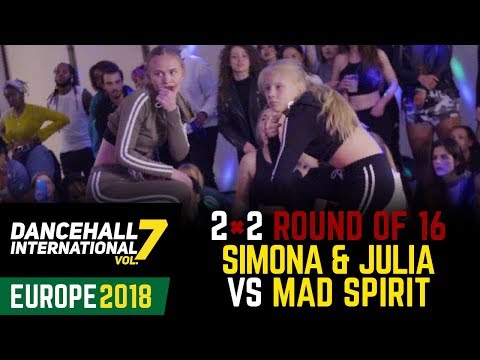 DANCEHALL INTERNATIONAL EUROPE 2018 - 2VS2 BATTLE 1/8 | SIMONA & JULIA 🇷🇴vs MAD SPIRIT 🇺🇦(win)