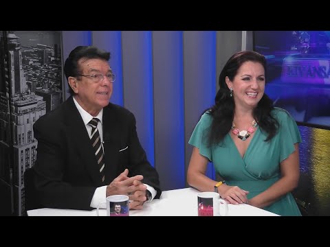 Szeredy Krisztina és Leblanc Győző a Heti TV műsorában.