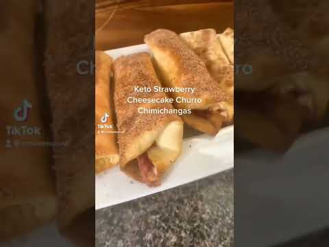 Strawberry Cheesecake Churro Chimichamga