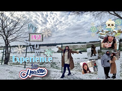 WINTER SNOW IN HOUSTON | MY FIRST TIME (02-15-2021)