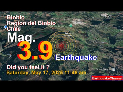 7.2 km North of Cabrero, Biobio, Region del Biobio, Chile Earthquake today now