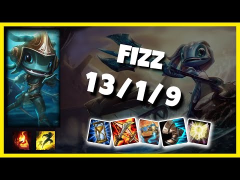 Korean Challenger Fizz Mid (13/1/9) Gameplay Replay - Patch 10.18