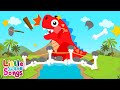 London Bridge is Falling Down with Dinosaurs | Nursery Rhymes For Kids | Little Wave Songs-Baby Coco