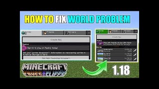 How to fix automatic world delete in Minecraft Pocket Edition After 1.18 Update In android