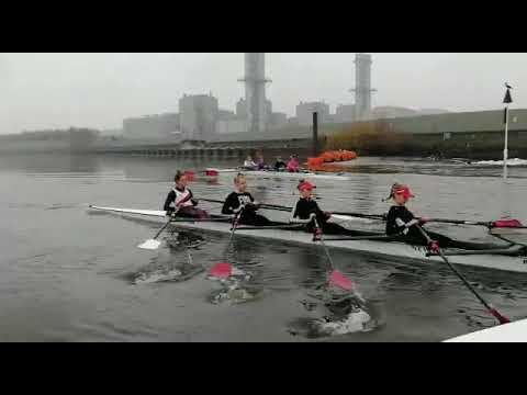 Quad Training with Newark Rowing Club J16  (November 2019)