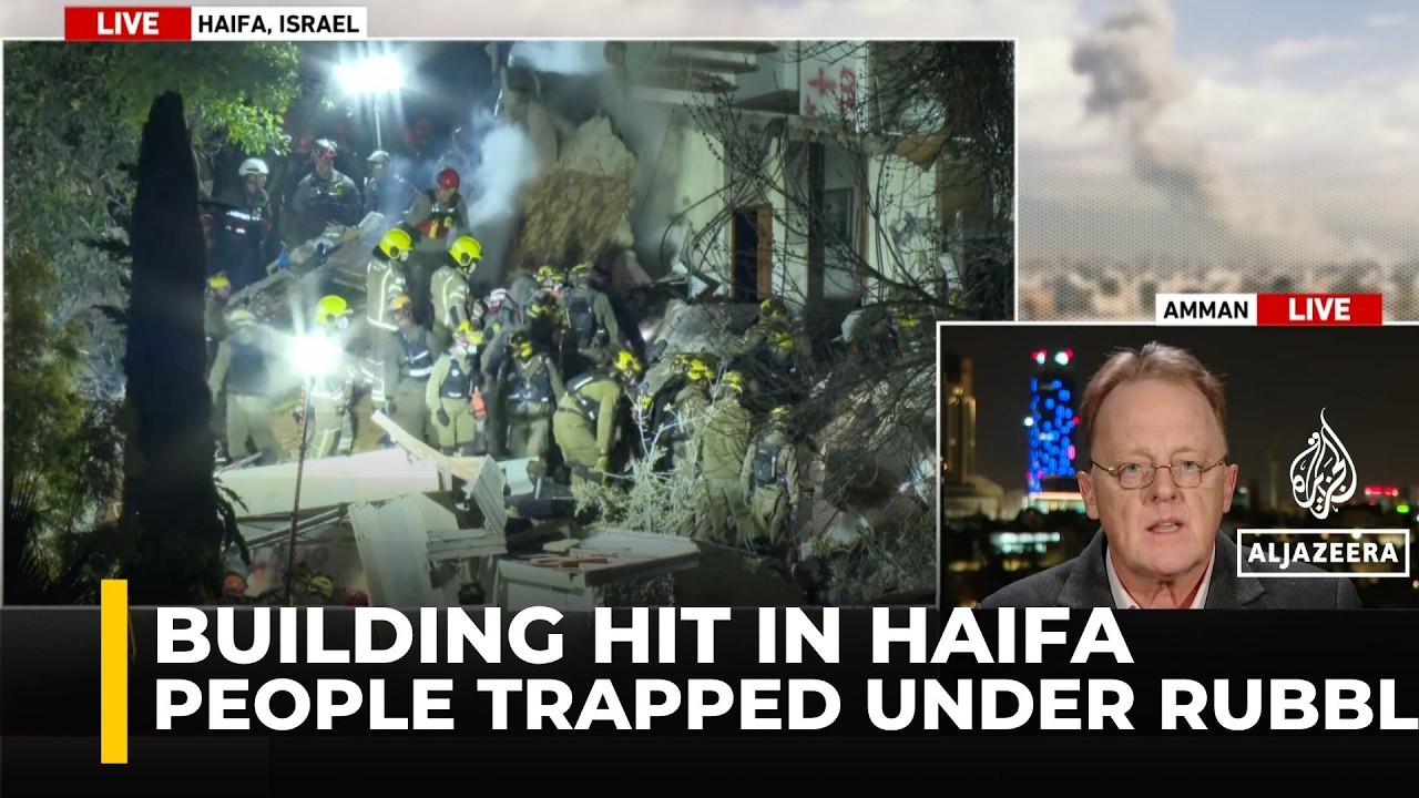 Missile hits Haifa building, fears of people trapped under rubble