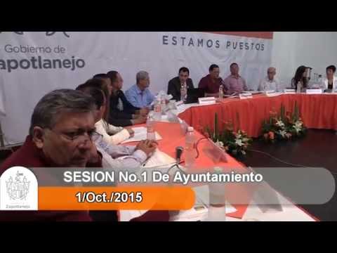 Sesión Ordinaria No. 1 de Ayuntamiento 1 de octubre de 2015