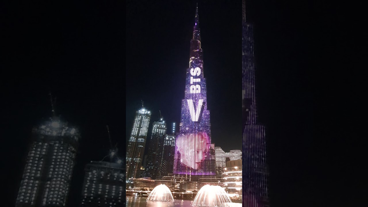 BTS - Happy birthday, V aka Kim Taehyung: The BurjKhalifa ...