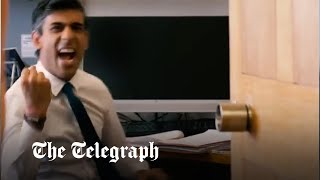 Moment Rishi Sunak finds out he's in the final for Tory leadership with Liz Truss