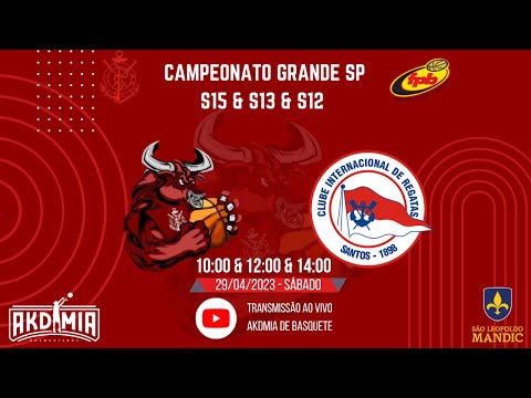 Regatas/Akdmia x Internacional de Regatas: Campeonato Grande SP 2023 de Basquete, Sub15, S13 e S12
