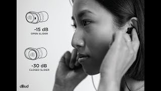 Video thumbnail for Earplug with two volume settings - dBud by Ear Labs