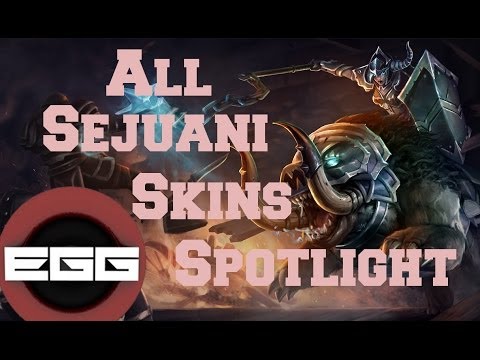 All Sejuani Skins Spotlight - League of Legends Skin Review [HD]