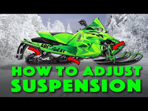 Suspension Setup on an Arctic Cat Procross Snowmobile F XF ZF M How to adjust for Lighter Rider