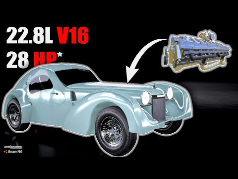 Building The WORST Car and V16 Engine Ever! | Automation Game & BeamNG.drive