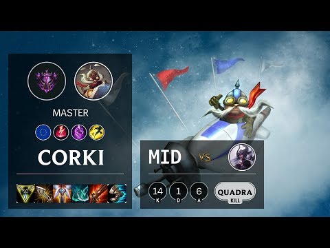 Corki Mid vs Syndra - EUW Master Patch 10.8