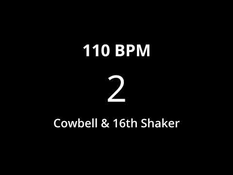 110 BPM METRONOME - COWBELL & SHAKER