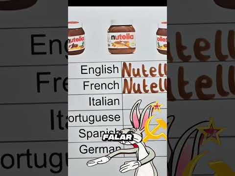 Sinto que posso falar varios idiomas 🤣 | #nutella #países #humor #avela
