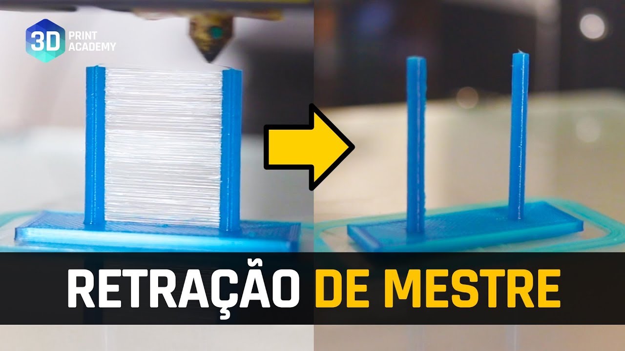 RETRAÇÃO DE MESTRE: Elimine as teias (stringing) da sua Impressão 3D
