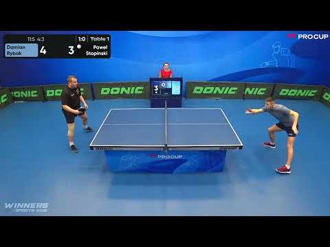 16:50 Damian Rybak 3-0 Pawel Stopinski 08.03.2023 | Table Tennis TT Pro.Cup Star