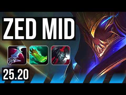 ZED vs ORIANNA (MID) | 13/1/8, Legendary | KR Master | 25.20