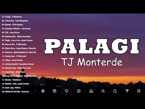 Palagi - TJ Monterde 💗 Best OPM Tagalog Love Songs With Lyrics ~ OPM Trending 2024 Playlist #chill