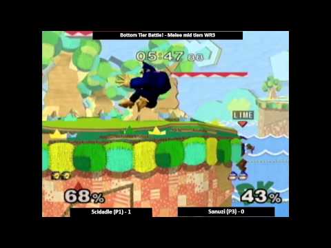 Bottom Tier Battle! Melee: Scidadle vs Sanuzi