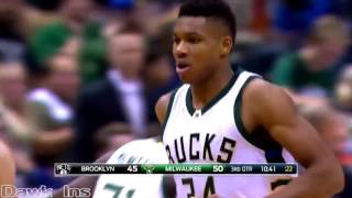 Giannis Antetokounmpo Full Highlights 2016 10 29 vs Nets   21 Pts, 11 Rebs, 2 Blks, DUNKFEST!