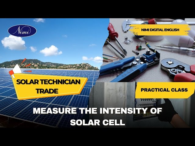 MEASURE THE INTENSITY OF SOLAR CELL (PRACTICAL)
