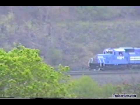 Classic Railroad Series 402 - Conrail WB at Horseshoe Curve May 15, 1989