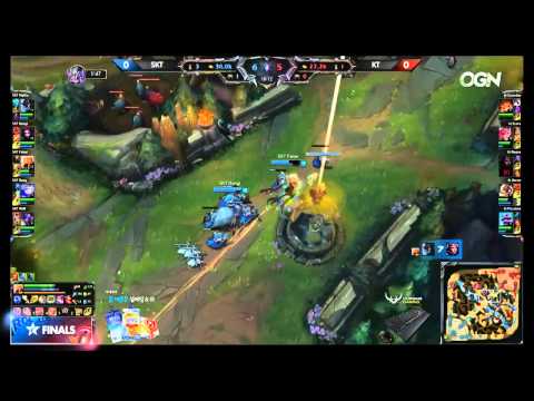 SKT vs KT Game 1 Highlights – PLAYOFFS FINALS LCK Champions KR Summer 2015