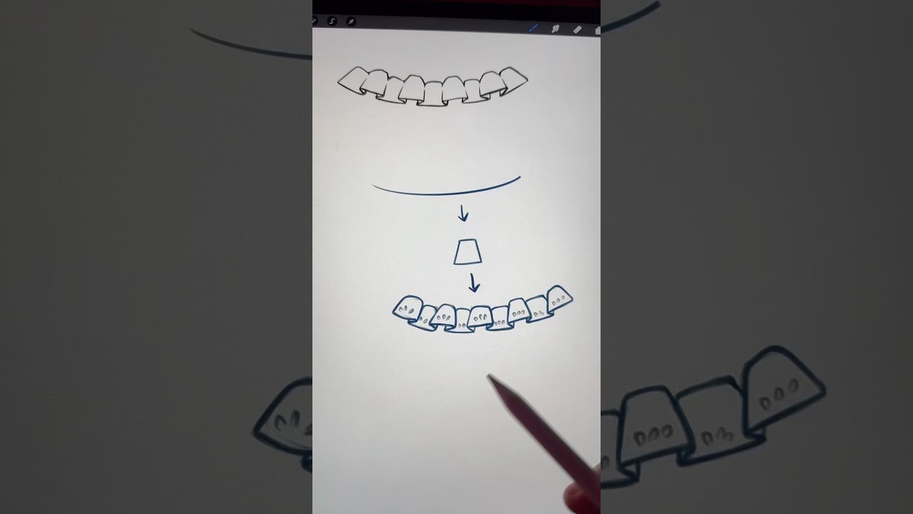 しわを描くちょっとしたコツ#デジタルアニメアート #アート #デジタルドロー #描画 #iPadProアート #アニメーション