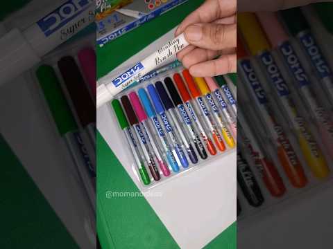 DOMS Brush Pens | Soft Tips & Blender Pen | Blending Technique with Brush Pens #shorts #viral #art
