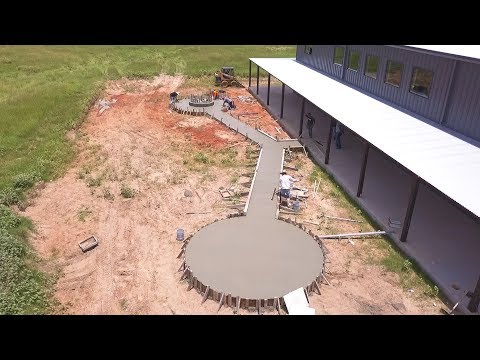 Using Integral color to dye concrete - The Barndominium Show E140