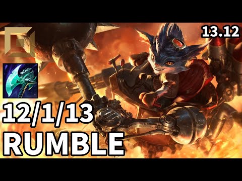 Rumble Top vs Sion - EUW Master | Patch 13.12