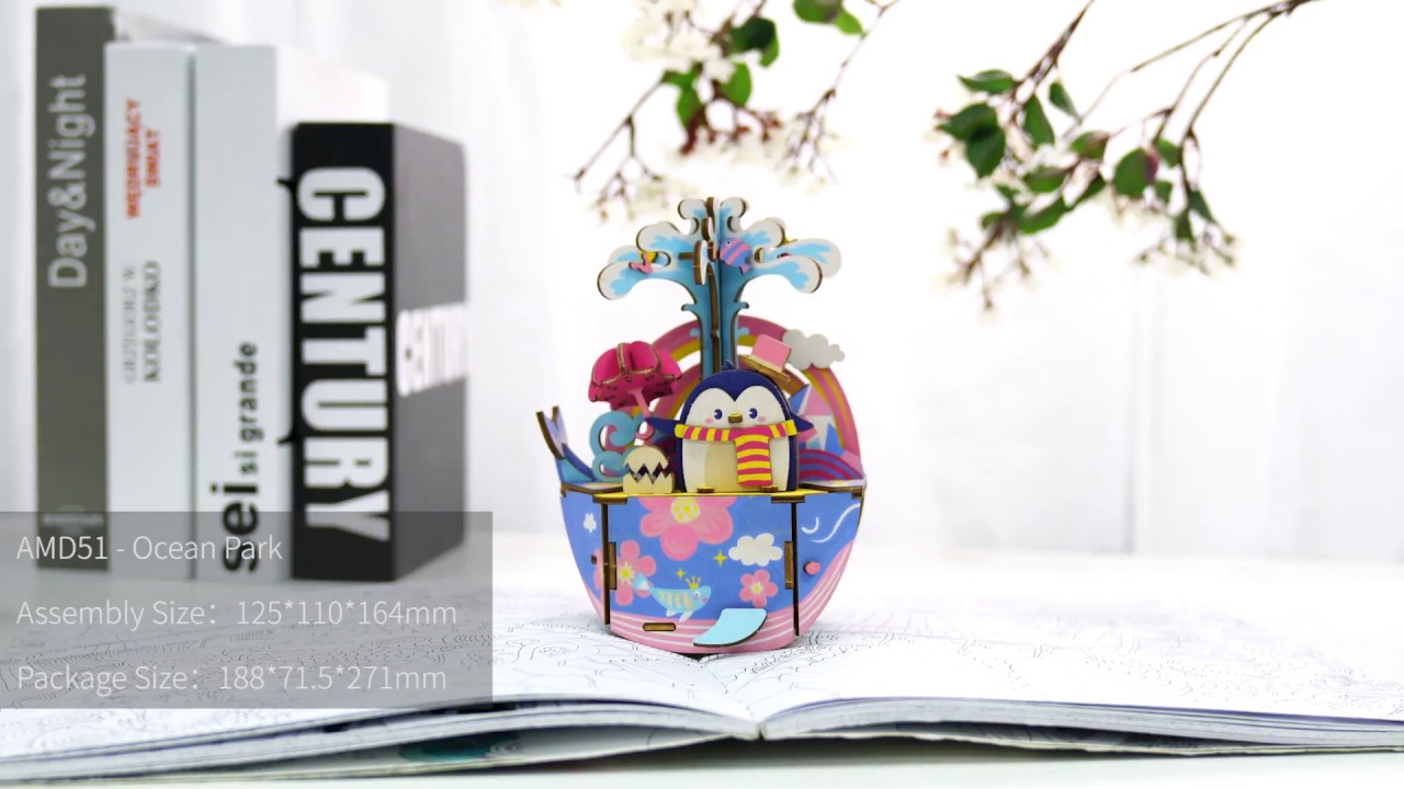 RoboTime 3D skládačka hrací skříňky Mořský svět